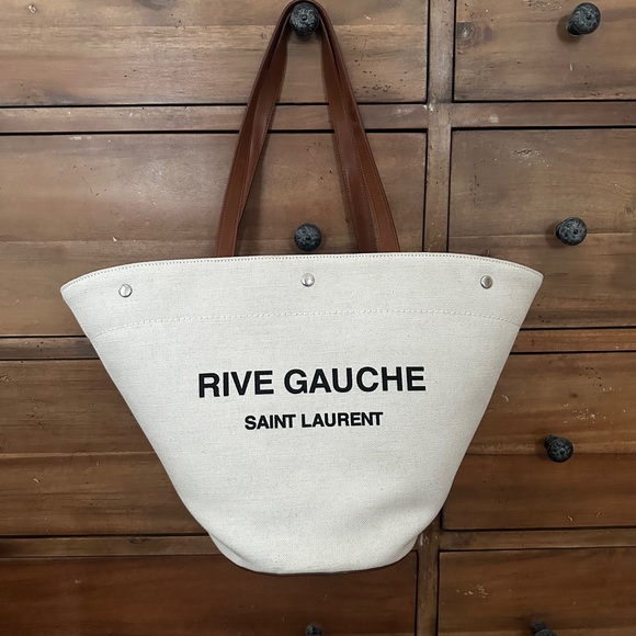 SAINT LAURENT Rive Gauche Tote Bag - Picture 4 of 6
